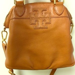 Tory Butch brown leather satchel purse